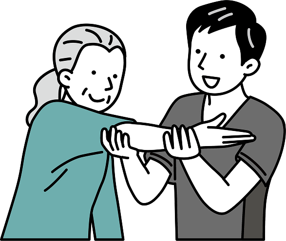 施術イラスト| 東京世田谷の自費リハビリRehealth | 脳卒中・整形外科後遺症・パーキンソン病 | マシンピラティス